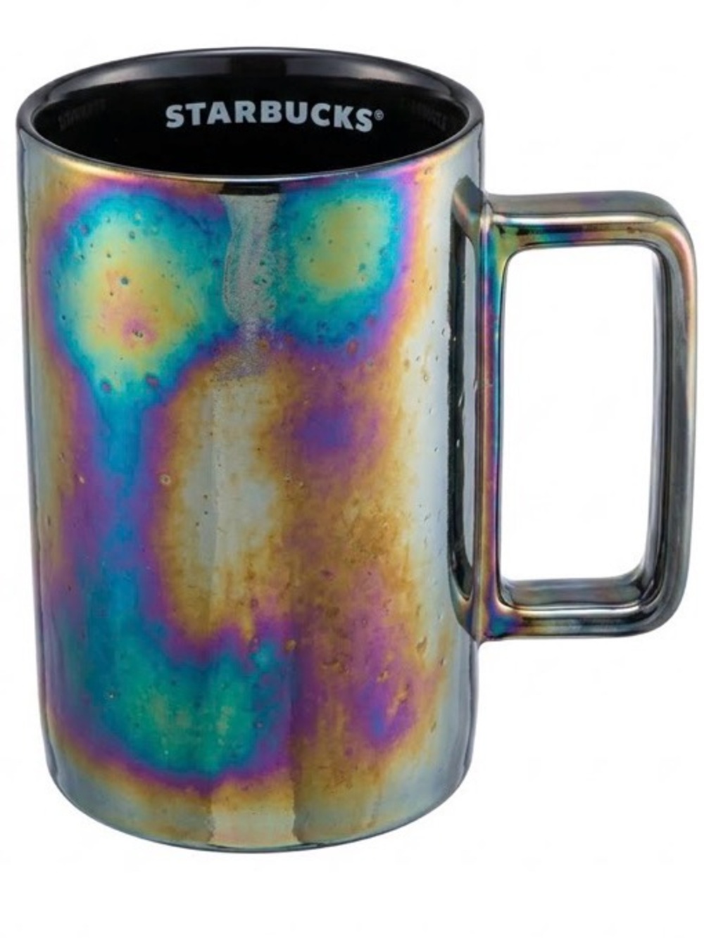 Starbucks Iridescent Rainbow Metallic Mug - Gold Blue Purple Green 2021